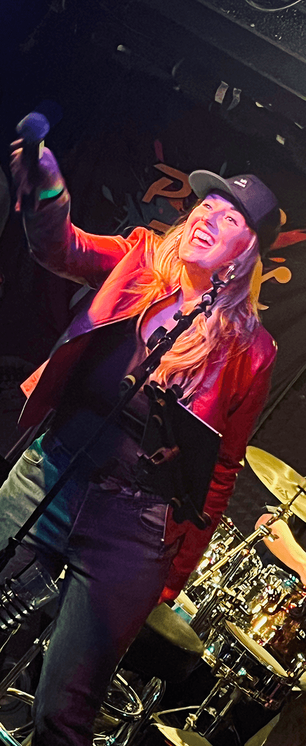 Amy of PopRox performing live